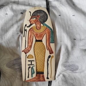 Egyptian painted on fragment from luxor museum